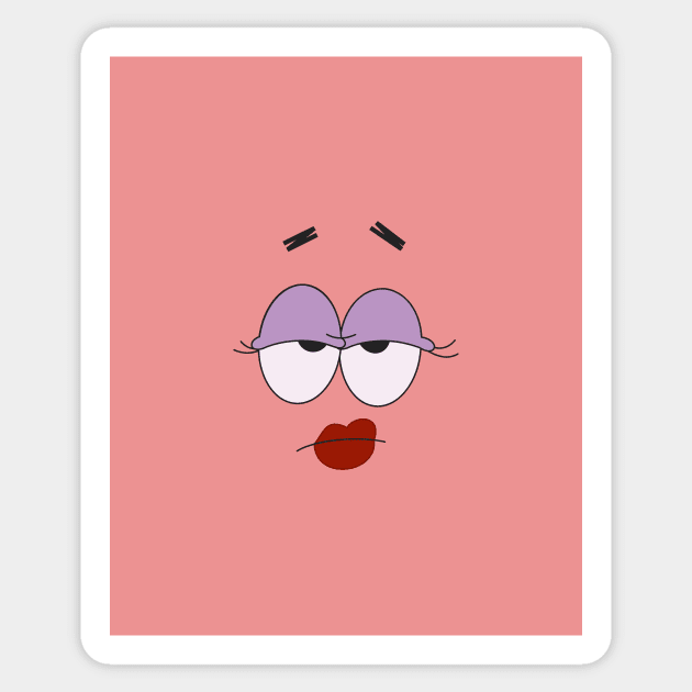 Patrick Star Faces Annoyed expression Sticker by imae27